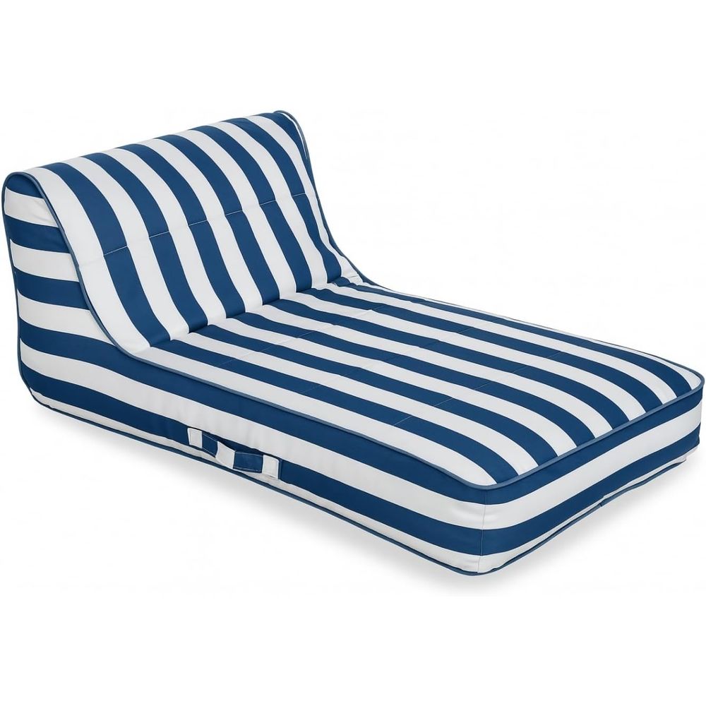 Kids Outdoor Lounger Chair - Espreguiçadeira Flutuante Estofada Elegante para Piscina,