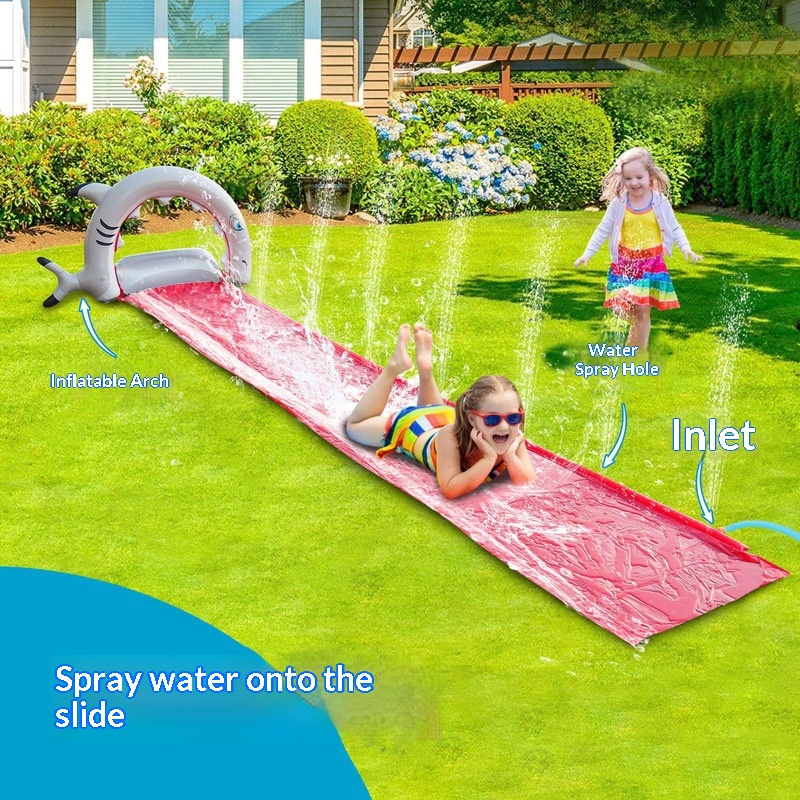 Kids Outdoor Garden - Escorregador Inflável de Água em Forma