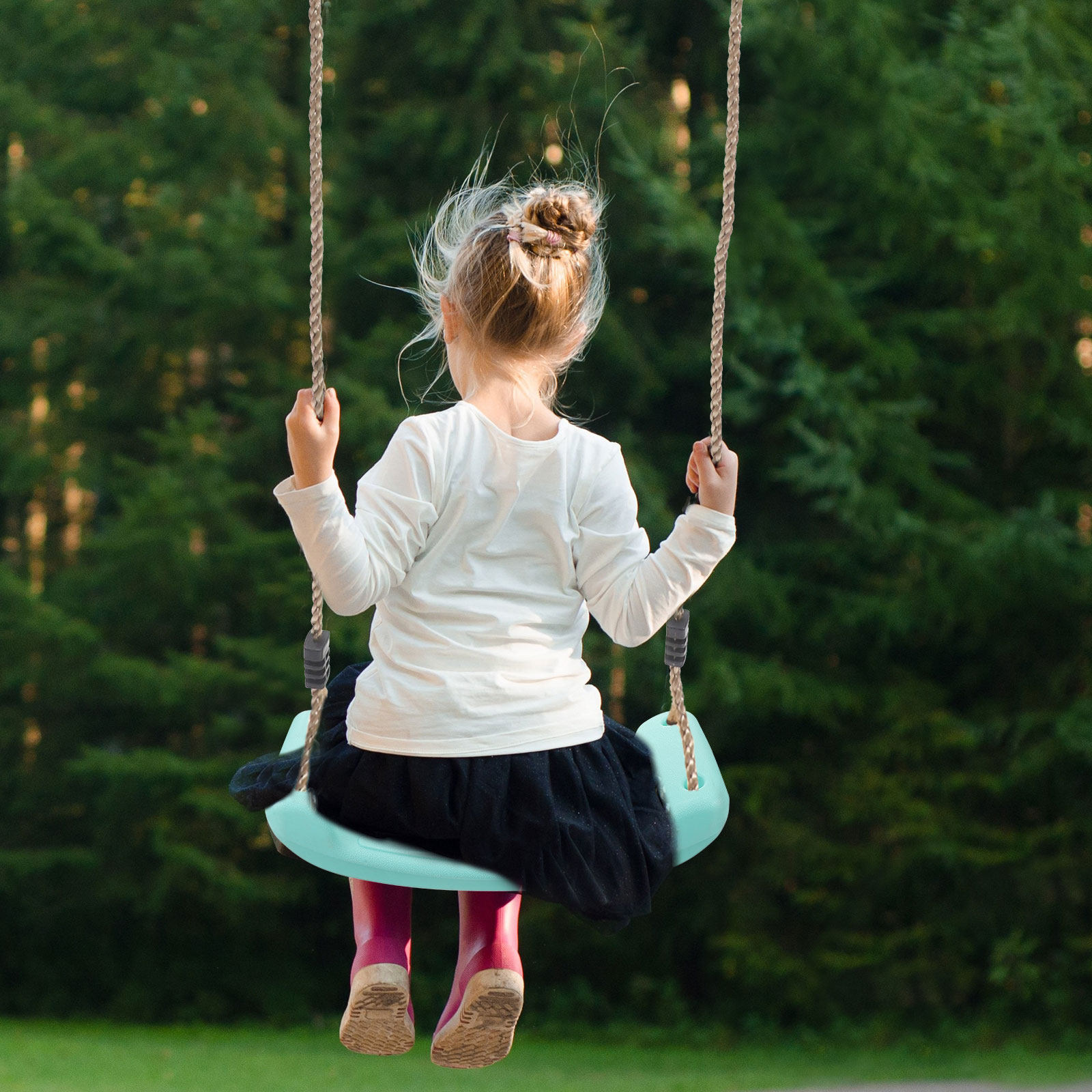 Kids Outdoor Swing Chair - Cadeira Suspensa Infantil de Plástico, Assento