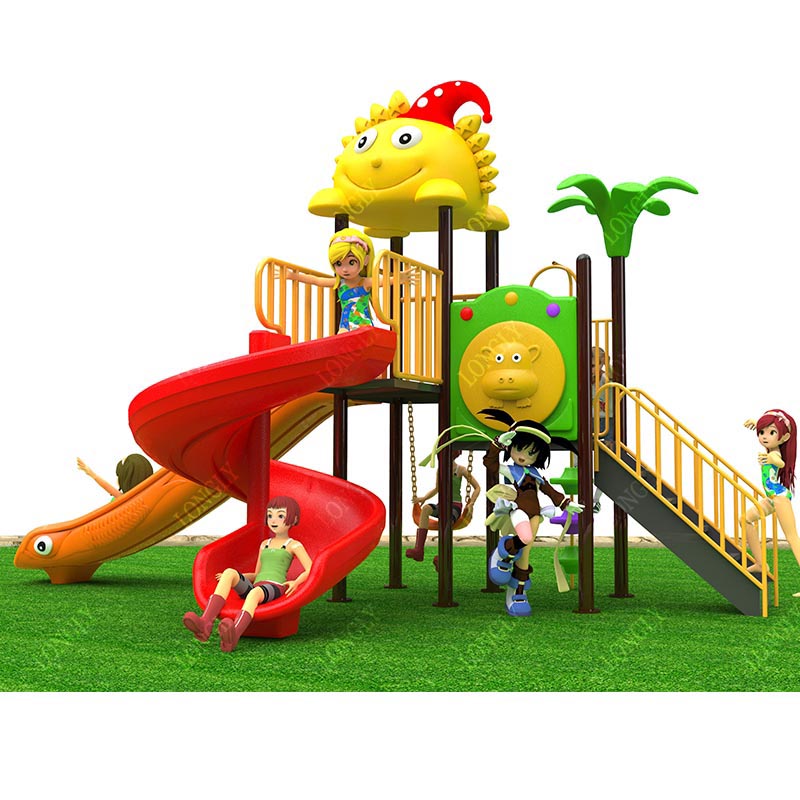 Kids Outdoor Garden - Escorregador de Plástico Comercial 450x270x280cm para