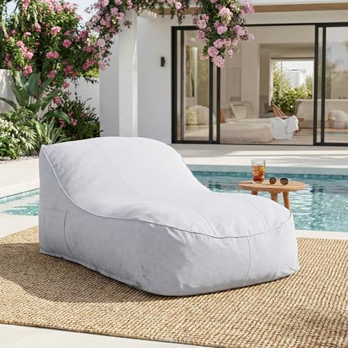 Kids Outdoor Lounger Chair - Cadeira Puff Hilar para Exterior, Puff