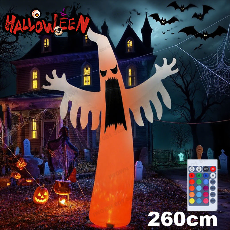 Kids Outdoor Yard Toys - Halloween inflável assustador fantasma com luzes