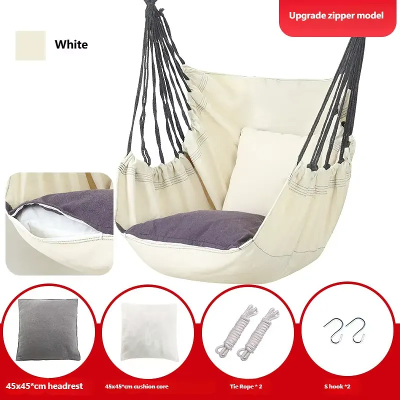 Kids Outdoor Garden - Cadeira Suspensa de Lona com Almofada