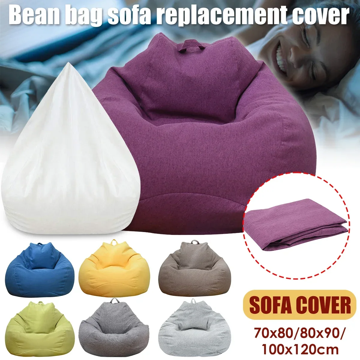 Kids Outdoor Bean Bag Chair - Grande saco de feijão cadeira sofá