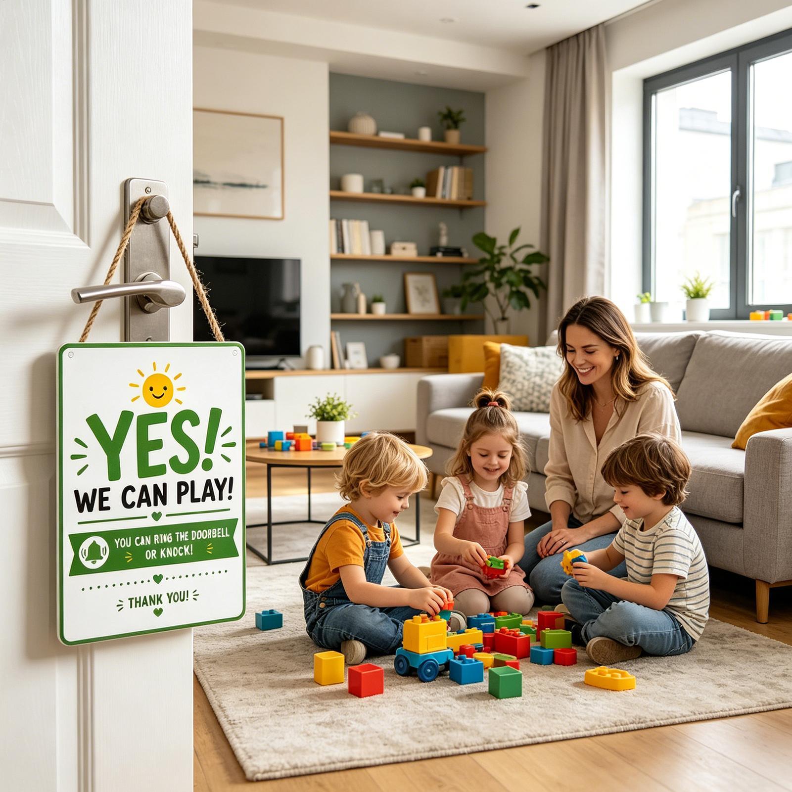 Placa de Porta Metálica Dupla  - Kids Outdoor Garden avaliação e preço