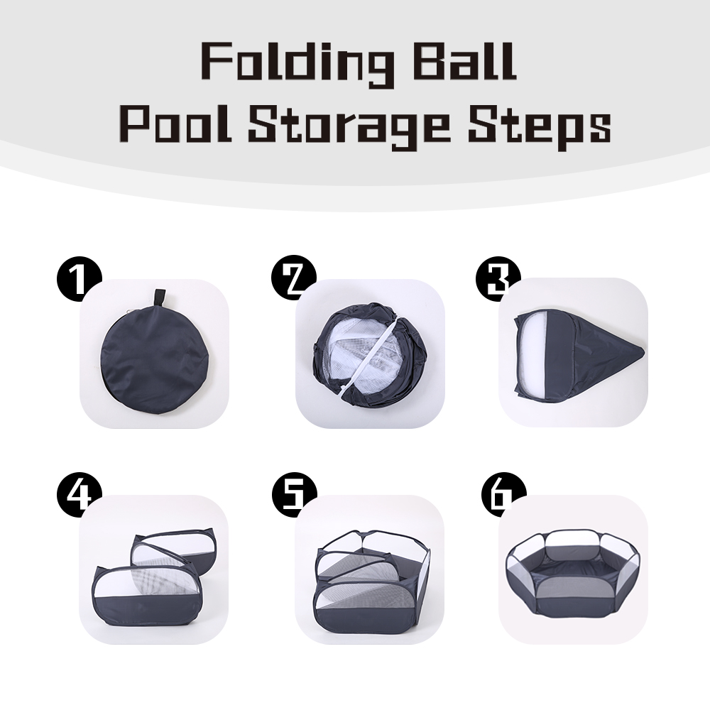 1PC Piscina de Bolinhas Preta  - Kids Outdoor Ball avaliação e preço