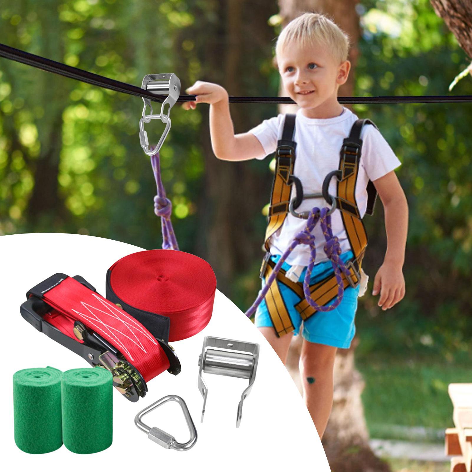 Tirolesa para Crianças, Brinqu - Kids Outdoor Yard Toys avaliação e preço