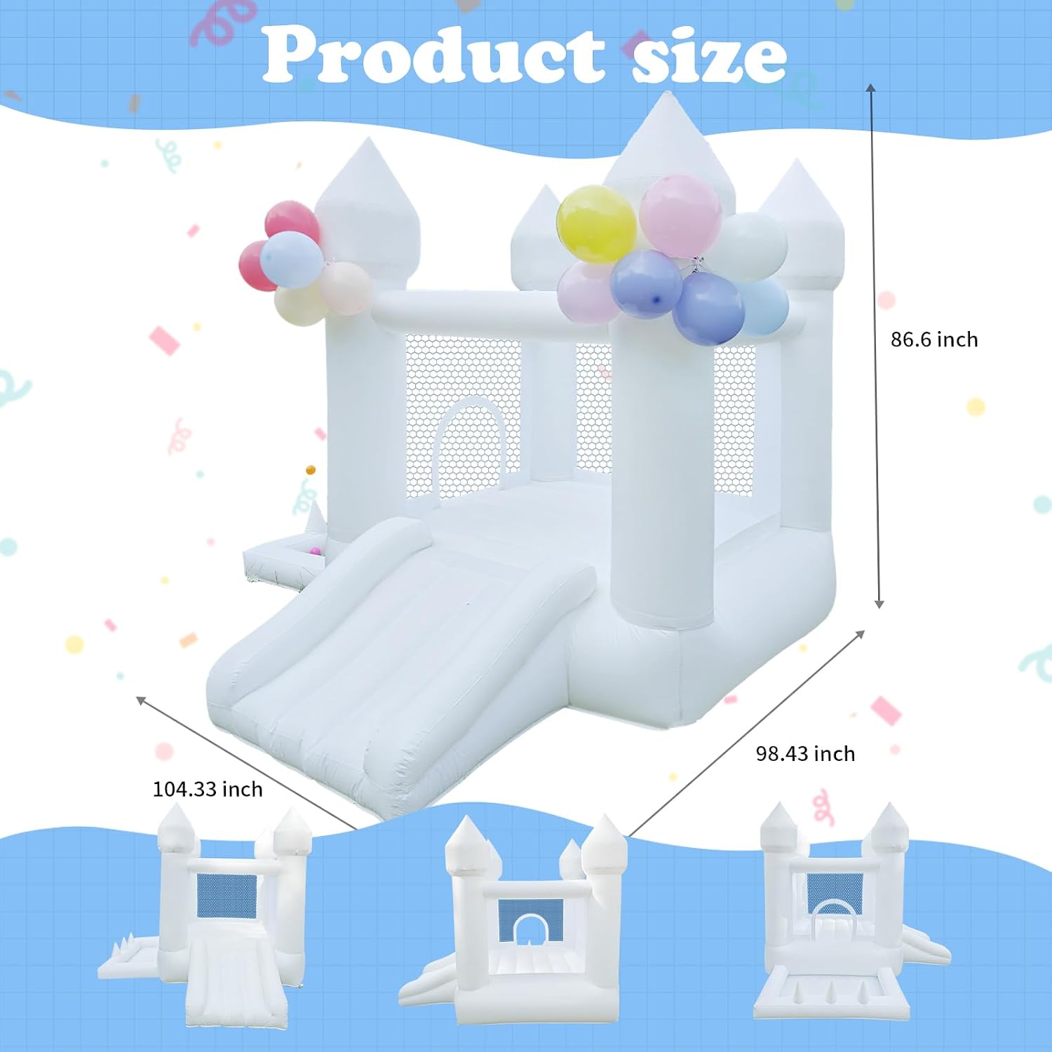 Castelo Inflável Branco, Casa  - Kids Outdoor Ball avaliação e preço