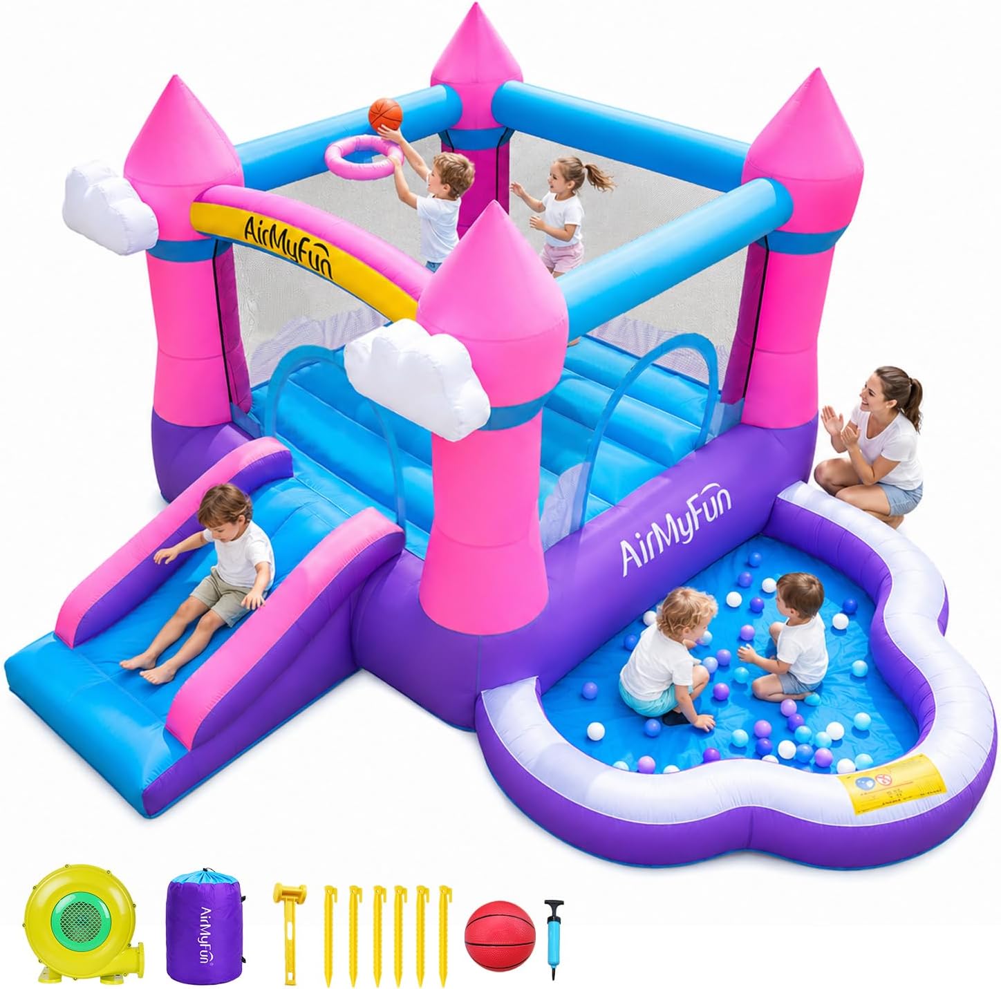 Castelo Inflável Rosa para Cri - Kids Outdoor Ball avaliação e preço