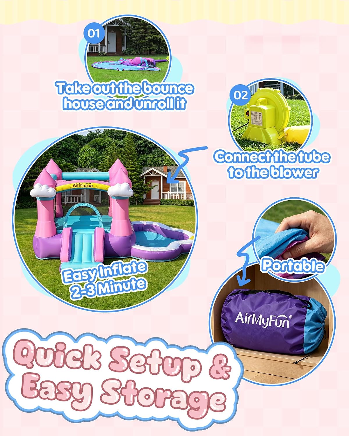 Castelo Inflável Rosa para Cri - Kids Outdoor Ball avaliação e preço