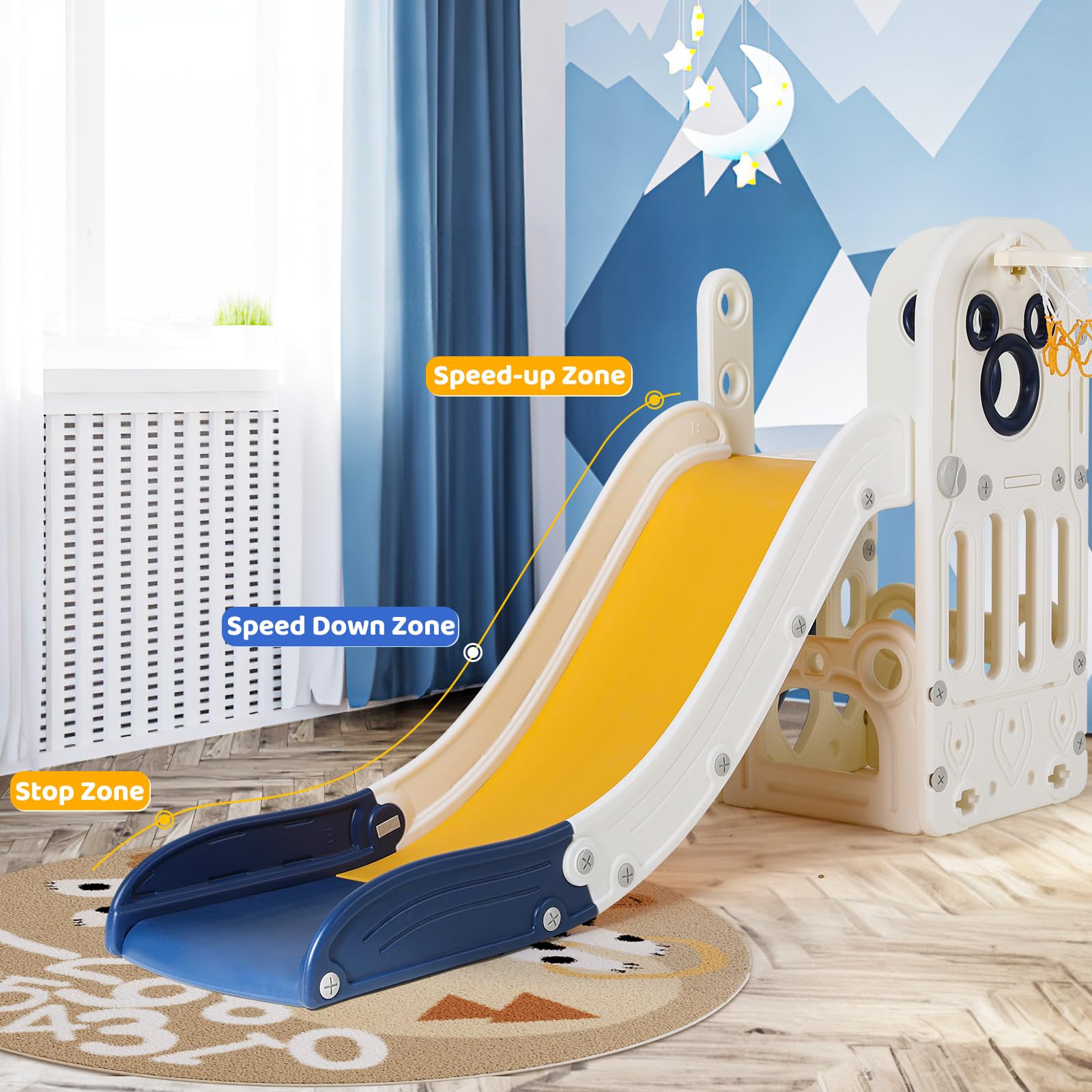 Conjunto de Escorregador 6 em  - Kids Outdoor Playset avaliação e preço