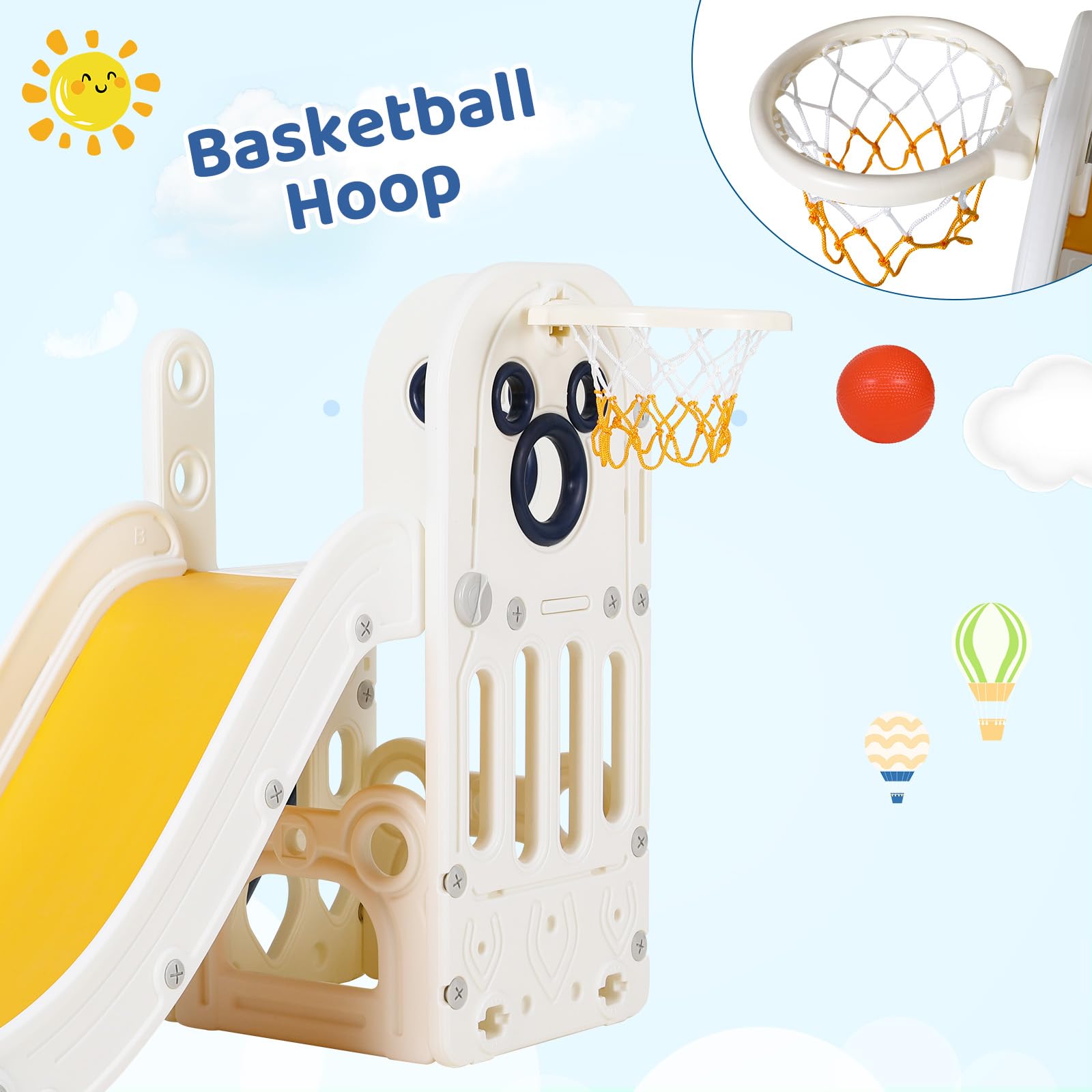 Conjunto de Escorregador 6 em  - Kids Outdoor Playset avaliação e preço