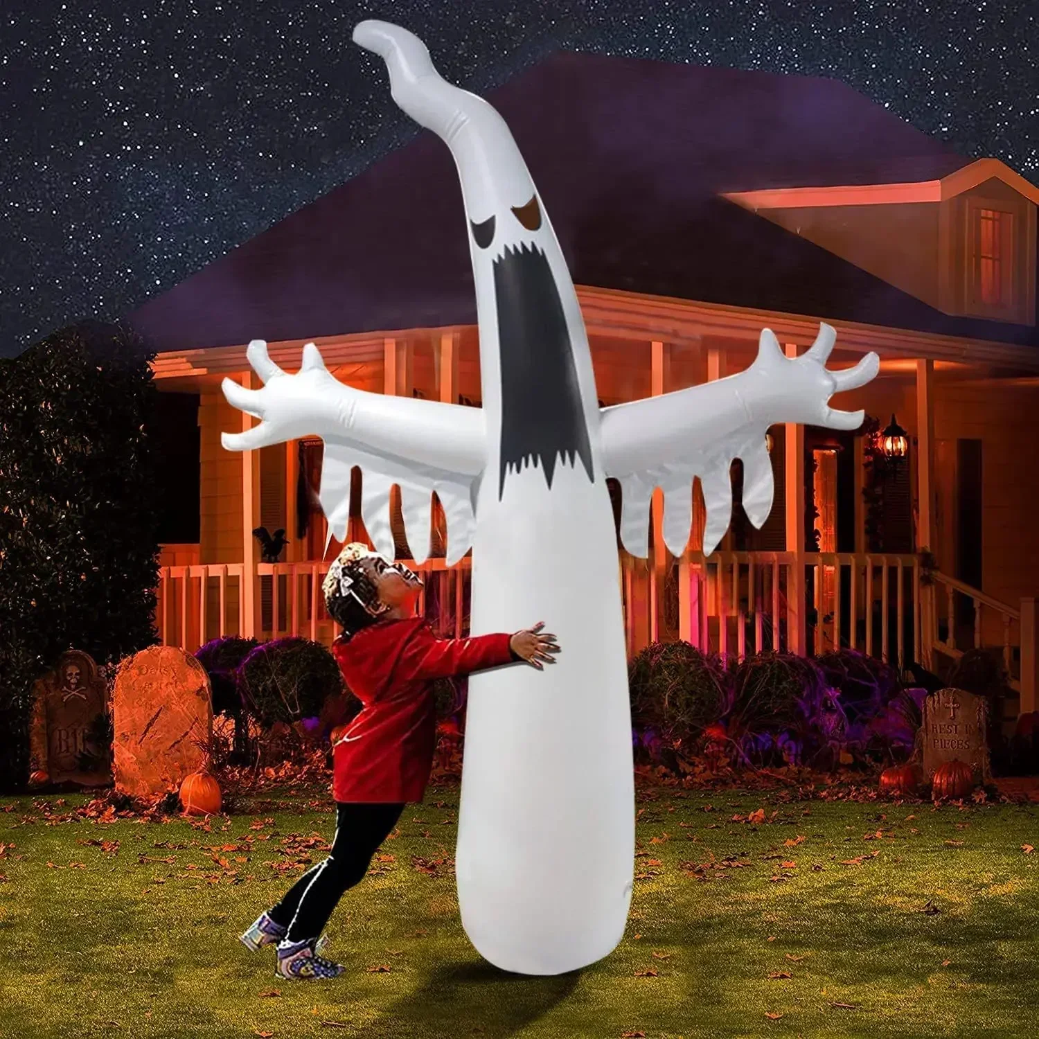 Halloween inflável assustador  - Kids Outdoor Yard Toys avaliação e preço