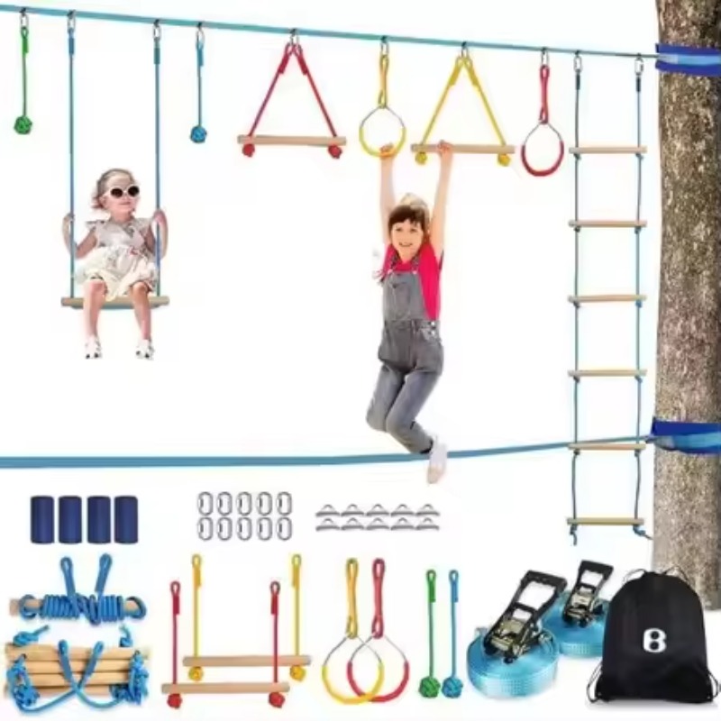 Kit de curso de obstáculo guer - Kids Outdoor Monkey Bar Set avaliação e preço