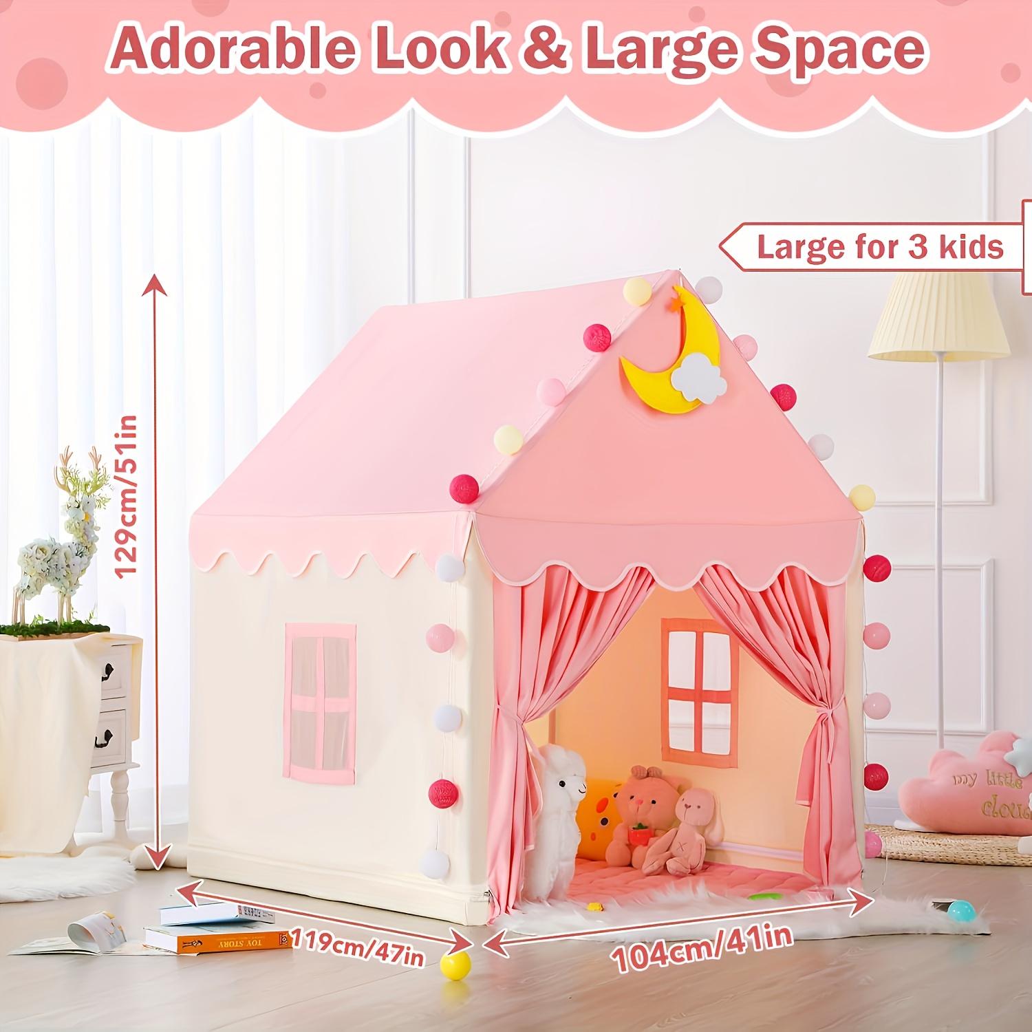 Grande Tenda de Brincar Rosa p - Kids Outdoor Hideout avaliação e preço