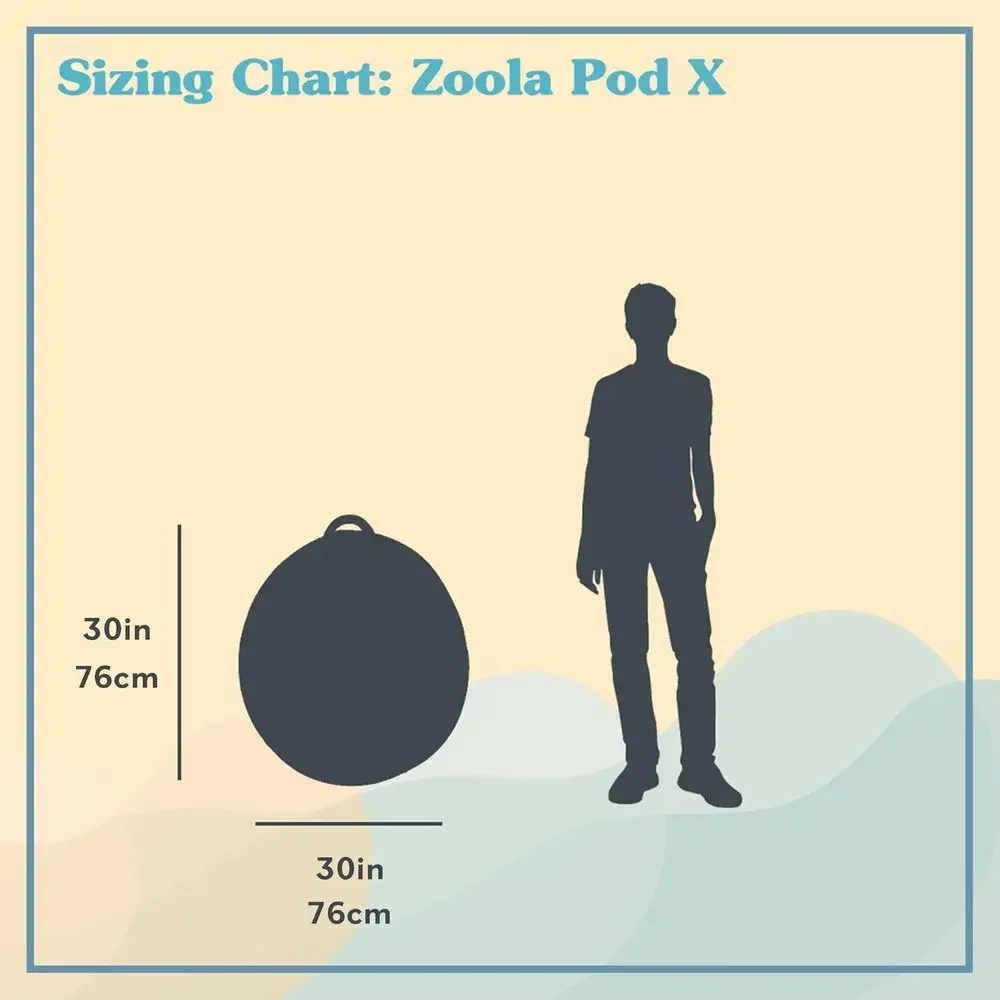 Cadeira Puff Zoola Pod X para  - Kids Outdoor Bean Bag Chair avaliação e preço