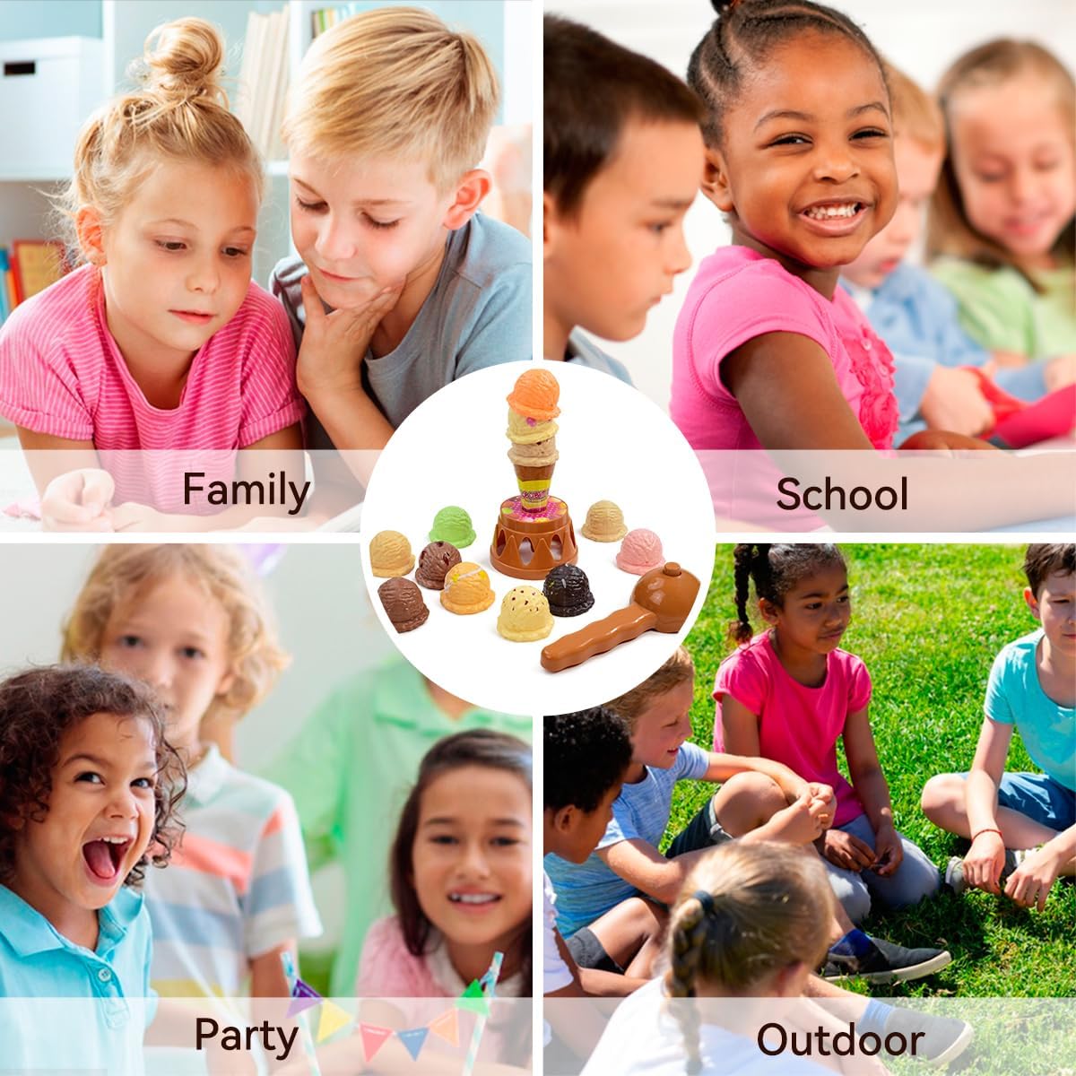 Jogos de empilhamento de sorve - Kids Outdoor Mud Kitchen Accessories avaliação e preço