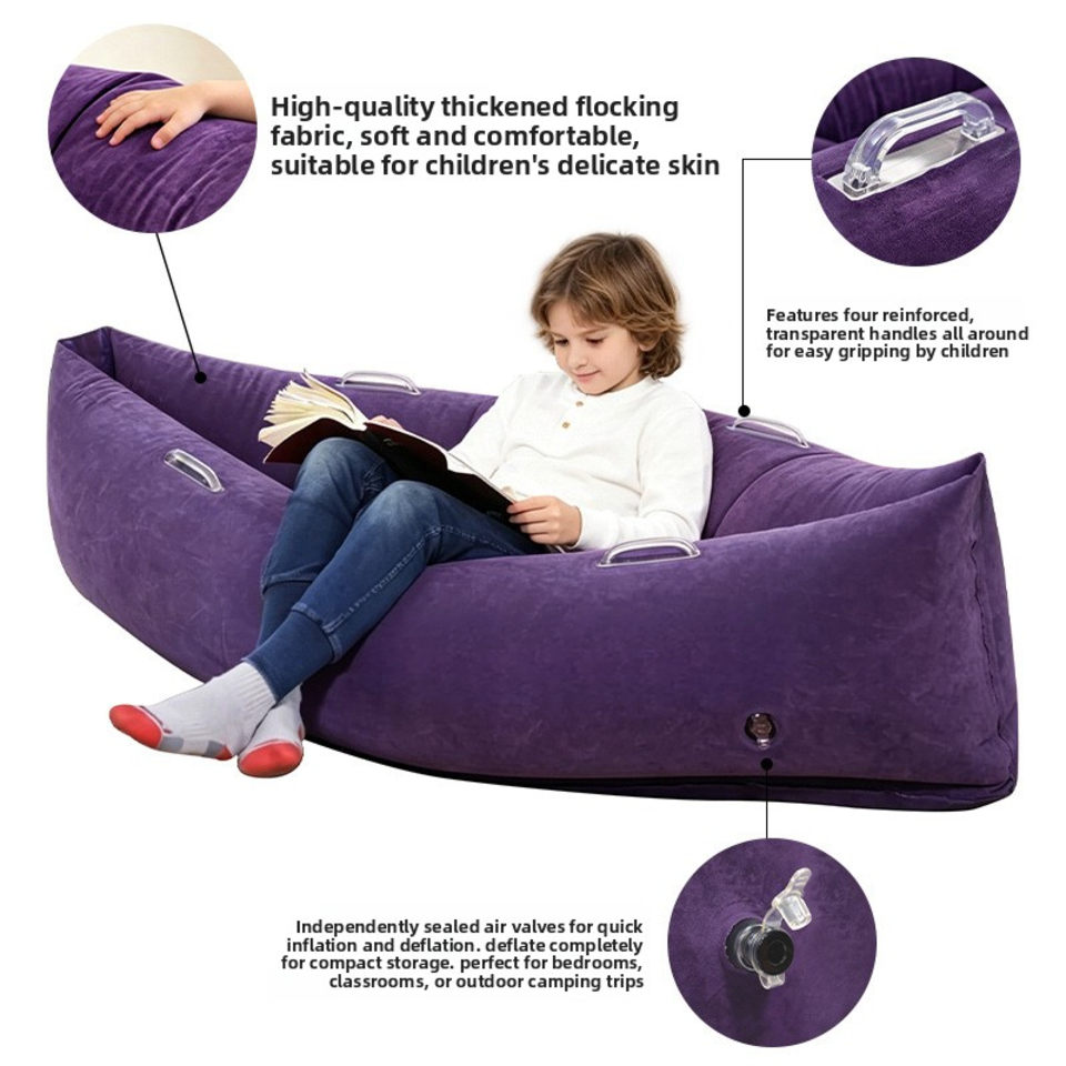 Cama de viagem portátil infláv - Kids Outdoor Lounger Chair avaliação e preço