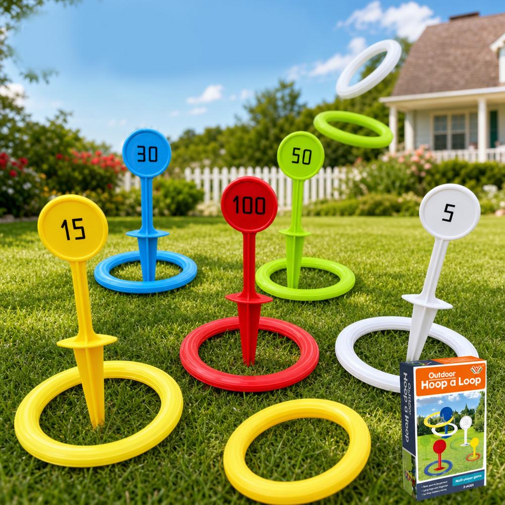 Conjunto de Jogo de Argolas de - Kids Outdoor Yard Toys avaliação e preço