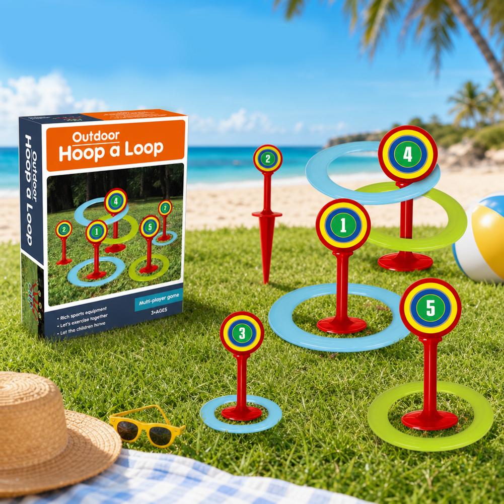 Conjunto de Jogo de Argolas de - Kids Outdoor Yard Toys avaliação e preço