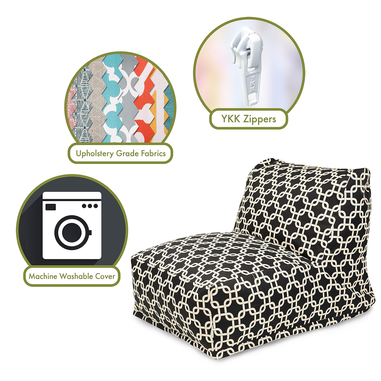 Cadeira Grande de Puff para Ad - Kids Outdoor Bean Bag Chair avaliação e preço