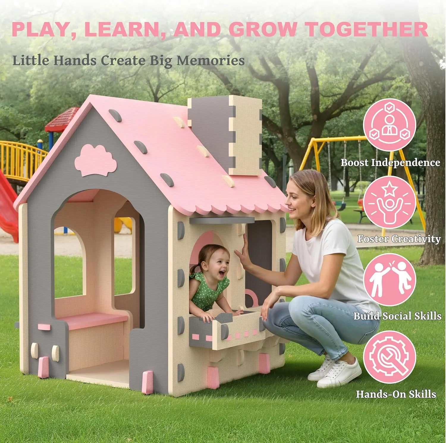Casa de Brinquedo com Tema de  - Kids Outdoor House With Kitchen avaliação e preço