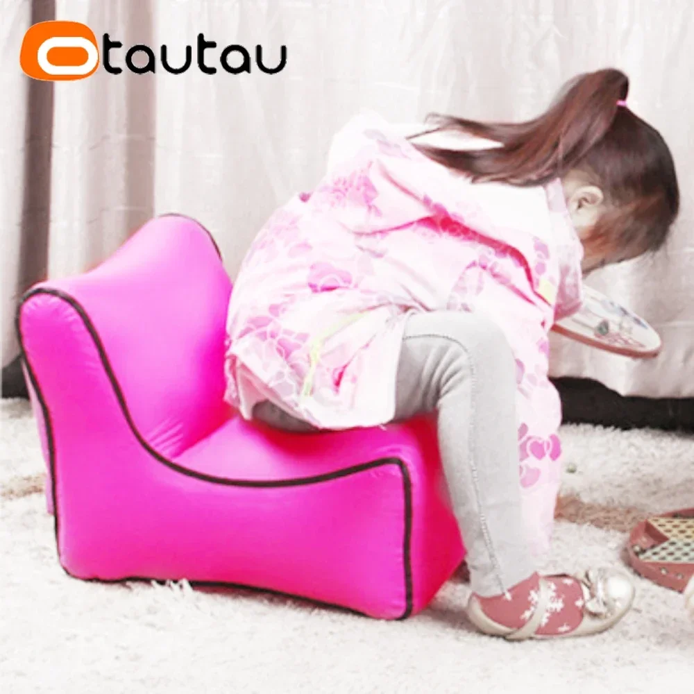 OTAUTAU-Pequena cadeira infláv - Kids Outdoor Lounger Chair avaliação e preço