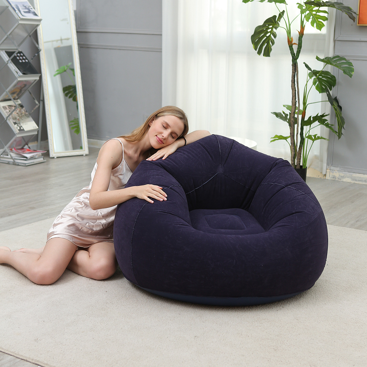 Sofá Redondo Inflável para Cri - Kids Outdoor Bean Bag Chair avaliação e preço