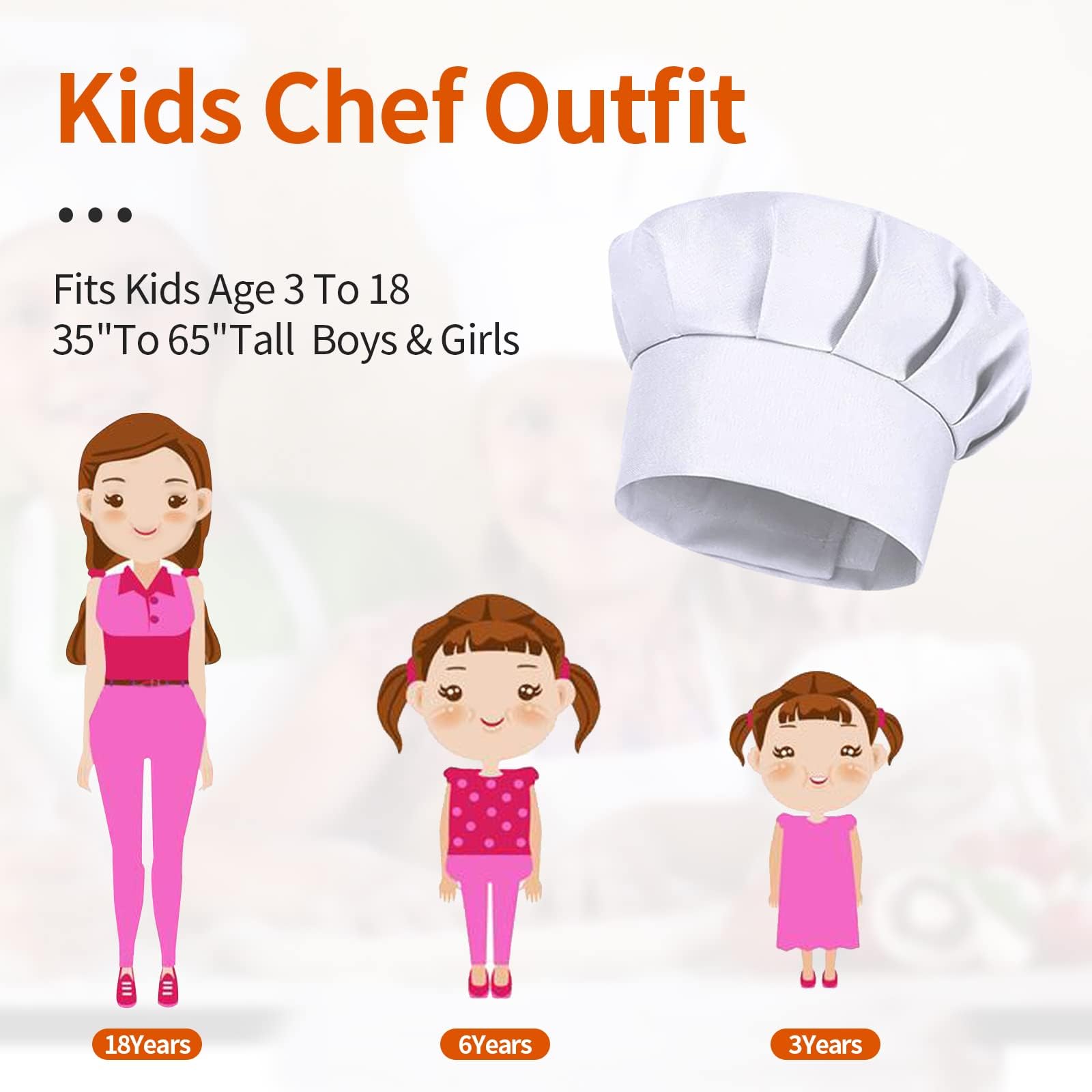 4 Peças Chapéu de Chef Branco  - Kids Outdoor Mud Kitchen Accessories avaliação e preço